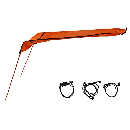 SPYMINNPOO Sonnensegel f¨¹r Kajak, Boot, Kanu, Ripstop, Wasserdichtes Oxford-Gewebe, Faltbar, Geeignet f¨¹r Angeln, Outdoor-Aktivit?Ten, 139 X 63 cm (ORANGE) von SPYMINNPOO
