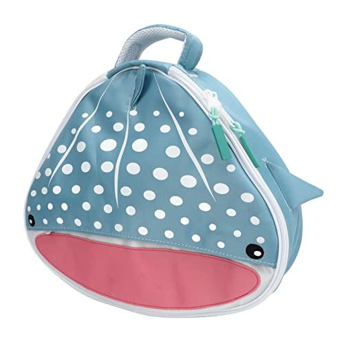 SPYMINNPOO Tauchreglertasche, Aufbewahrungstasche für Tauchregler aus Polyesterfaser Zum Schwimmen (Blauwalhai-Design) von SPYMINNPOO