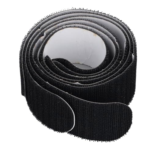 SPYMINNPOO Tennisschläger-Kopfband, mit Nylon-Klettverschluss Zum Schutz des Rahmens, 37 Mm Breite, 3er-Pack, Ballpicking-Design (Black) von SPYMINNPOO