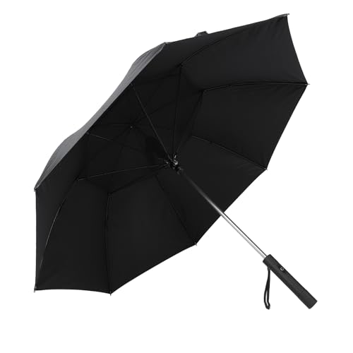 SPYMINNPOO Tragbarer Regenschirm mit Ventilator, Wiederaufladbarer USB-Powerbank, UPF 50+ Sonnenschutz, Ideal für Outdoor-Aktivitäten (Black) von SPYMINNPOO