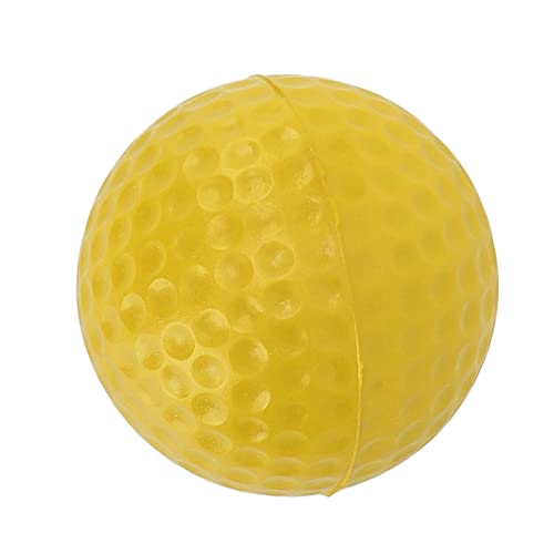 SPYMINNPOO Weicher Ball PU-weiche BälleGolf-weicher Ball, Übungsball Hohe Schlagfestigkeit Leichte PU-Schaum-Golfbälle für Sportarten für Outdoor-Ball-Retriever (Yellow) von SPYMINNPOO