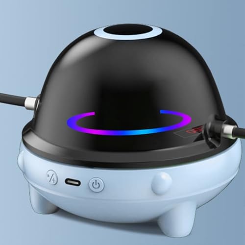 SPYMINNPOO Springseil-Maschine, Automatische Intelligente Elektrische Sprungausrüstung mit Musik-LED für den Innen- und Außenbereich (Blau) von SPYMINNPOO