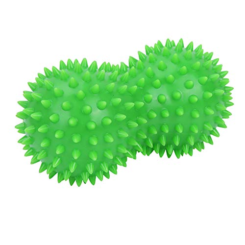 SPYMINNPOO Stacheliger Massageball für Tiefengewebsmassage, Plantarfasziitis, Muskelschmerzlinderung, Myofasziale Entspannung und Yoga-Therapie (Green) von SPYMINNPOO
