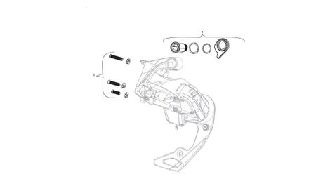 sram red e tap axs schaltwerkschrauben kit von SRAM