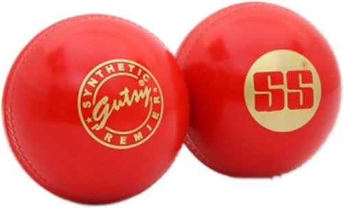 SS Unisex-Adult Cr.Balls0010 Cricket Ball, Red, Synthetic von SS