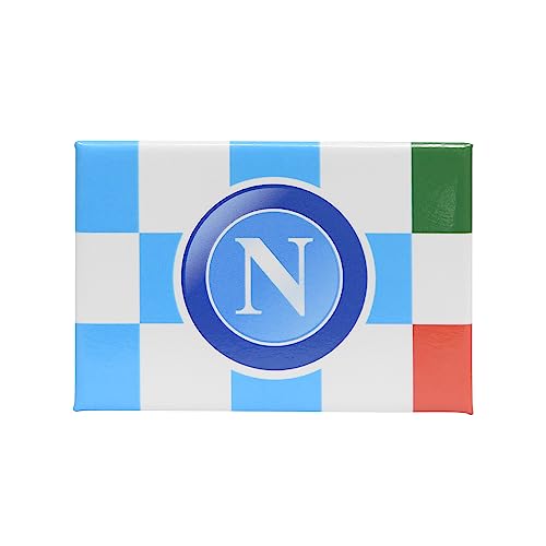 SSC Napoli Unisex – Erwachsene Dreifarbiger Magnet, hellblau, TU von SSC NAPOLI