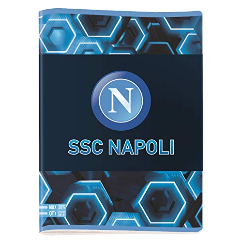 ssc napoli Notizbuch Quadretti 5M A4 Maxi 96/100 Set für die Schule, 30 cm, Blau und Weiß von SSC NAPOLI