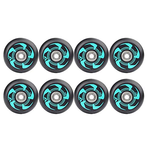 8 Stück Inline Skate Wheels 72Mm 76Mm 80Mm Inline Skates Ersatzrad Mit ABEC-9 Lagern,Grün,76mm von SSCYHT