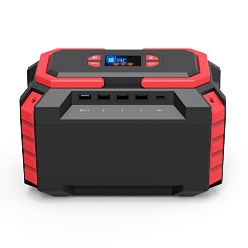 SSCYHT 200W Mobiler Energiespeicher Solargenerator Wiederaufladbarer Lithium Akku mit AC DC QC3.0 USB Typ-C Ausgang Netzunabhängiges Netzteil für CP. AP Camping Notfall von SSCYHT