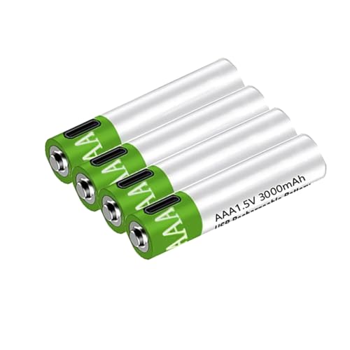 SSCYHT Schnellladender 1,5-V-AAA-Lithium-Ionen-Akku mit 3000 mAh und großer Kapazität mit USB-Kabel. 1200-mal wiederverwendbarer Lithium-Akku,4pcs 1.5v3000mah von SSCYHT