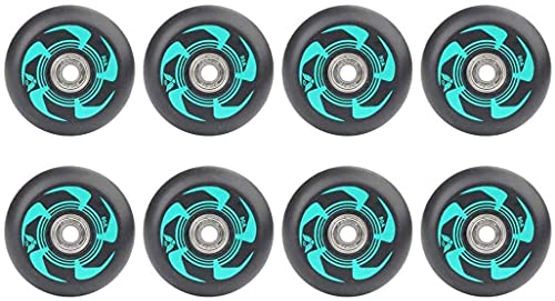 Single Wheel Sneaker Shoes Pack of 8 Inline Skate Wheels 90A 72 mm 76 mm 80 mm Inline Skates Replacement Wheel with ABEC-9 Bearings, Outdoor Replacement PU Wheel,Grün,72 mm von SSCYHT