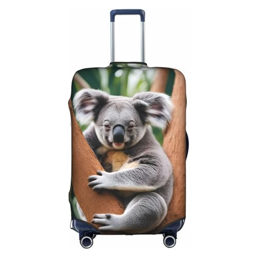 SSIMOO Little Raccoon Face Stilvolle Gepäckabdeckung, Erfahrung von Stil und Funktionalität, perfekter Reisebegleiter, Hugging Tree Koala, Medium von SSIMOO