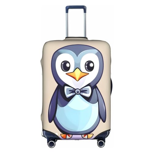 SSIMOO Stilvolle Gepäckabdeckung, Stil und Funktionalität, perfekter Reisebegleiter, Niedliche Pinguin-Drucke, Medium von SSIMOO