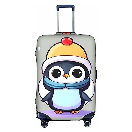 SSIMOO Stilvolle Gepäckabdeckung, Stil und Funktionalität, perfekter Reisebegleiter, Niedlicher Pinguin-Druck, Medium von SSIMOO