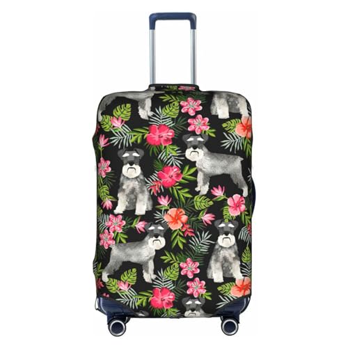 SSIMOO Stilvolle Gepäckhülle mit Blumenmuster für Hunde, Erfahrung von Stil und Funktionalität, perfekter Reisebegleiter, Hund und Blume, Small von SSIMOO