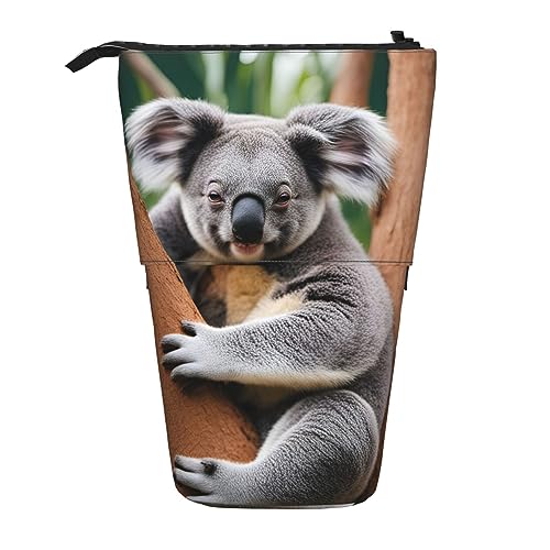 SSIMOO Umarmungsbaum Koala erweiterbare Aufbewahrungstasche, Tasche mit Reißverschluss | Büro Schreibtisch Organisator von SSIMOO