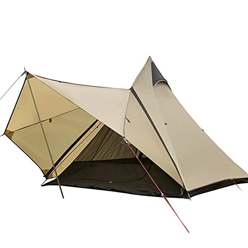 3-4 Personen Camping Familie Tipi Zelt Outdoor Doppelschichten Indisches Tipi Zelt Geeignet für Camping Wanderurlaub von SSLW
