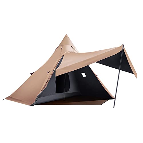 Camping-Indianer-Tipi-Zelt für 5–8 Personen, leichtes Pyramidenzelt, doppelschichtig, zum Bergsteigen, Wandern, Camping von SSLW