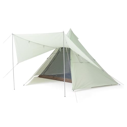 Campingzelt mit Veranda, tragbares Cabana-Zelt, einfacher Aufbau, doppelschichtiges, wasserdichtes, leichtes Rucksackzelt mit Tragetasche, 3–4 Jahreszeiten von SSLW