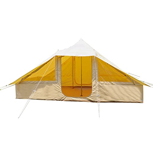 Glamping-Zelt – Wasserdichtes Glockenzelt mit Herdanschluss für Familiencamping in Allen Jahreszeiten. Jurtenzelt aus Baumwolle von SSLW
