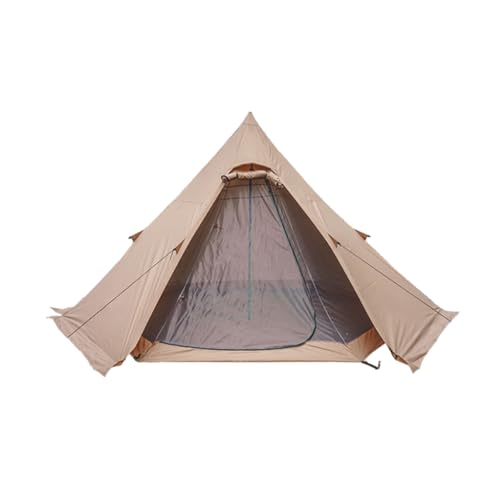 Großes indisches Tipi-Zelt für Erwachsene, Camping-Pyramide, Tipi-Zelt mit doppelter Netztür, freistehendes, wasserdichtes Zelt für Camping und Wandern von SSLW