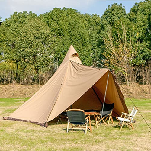 Leichtes Tipi-Campingzelt mit herausnehmbarem Innenmaschen-Doppelschicht-Camping-Pyramiden-Tipi-Zelt für 5–6 Personen von SSLW