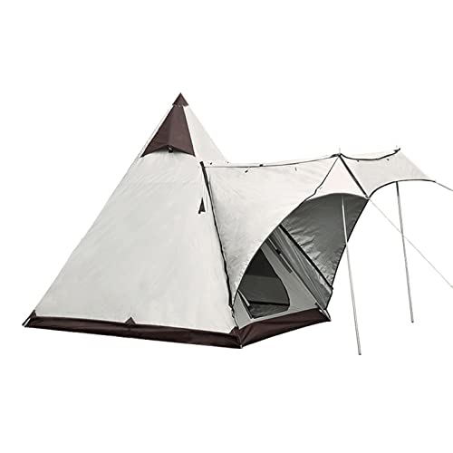 Pyramid Tipi-Zelt für 2–4 Personen, leichtes, wasserdichtes, Doppellagiges Camping-Indianer-Tipi-Zelt für Outdoor-Wanderungen von SSLW