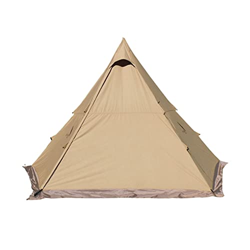 Pyramiden-Tipi-Zelt mit Stangen Indisches Tipi-Zelt für Rucksacktouren, Wandern, Angeln, Kanufahren, Reisen, Camping – Holzofenzelt von SSLW