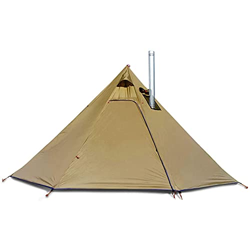 Pyramidenzelt Tipi Hot Tents mit Herdlochfenstern Outdoor Camping Family Tipi Zelt für 2-4 Personen von SSLW