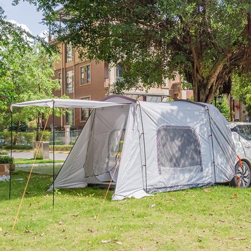 SUV-Zelt für 3–4 Personen mit Veranda für Camping, geräumiges Kofferraumzelt für Reisen, Campen im Freien – SUV-Zelt mit Heckklappenschutz von SSLW