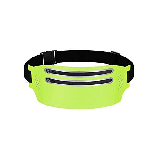 SSWERWEQ Crossbody Bag Double Reißverschluss Sport Laufband Tasche, wasserdichte Taille Tasche, Multifunktionale Sporttasche Fanny Pack, Handystore Tasche (Color : Green) von SSWERWEQ