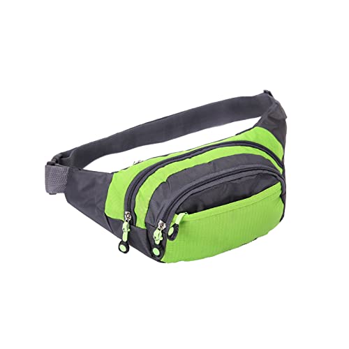 SSWERWEQ Crossbody Bag Herren im Freien Laufen Sport Multifunktionale Taille Mode Lässig Handytasche (Color : Green) von SSWERWEQ