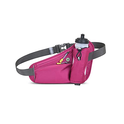 SSWERWEQ Crossbody Bag Laufgurt Taille Tasche, Packung Outdoor Gym Sport Fitness Wasserflasche, Tasche Fanny Taille Packung Reiten Radfahren Telefon Tasche (Color : Pink) von SSWERWEQ