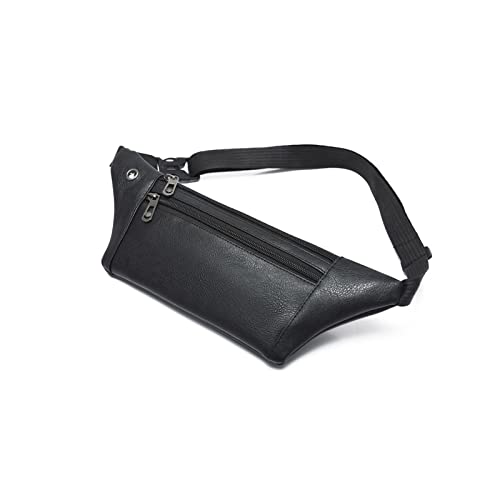 SSWERWEQ Crossbody Bag Männer Taille Tasche Handytasche Taille Tasche Tragbare Multifunktionale Taille Tasche Messenger Bag (Color : Black) von SSWERWEQ