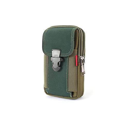 SSWERWEQ Crossbody Bag Mode Multifunktionale Taille Tasche Casual Handy Brieftasche Tasche Männliche Outdoor Sport Taille Tasche (Color : Green) von SSWERWEQ