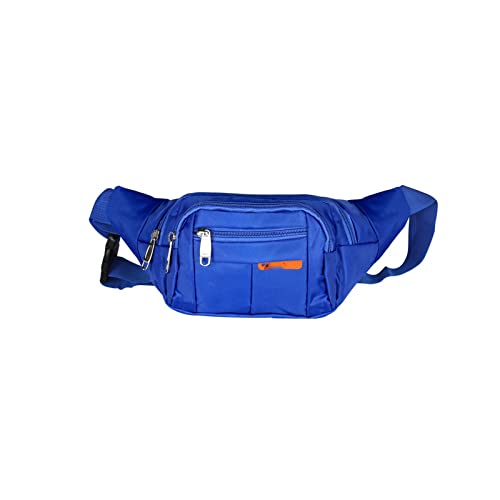 SSWERWEQ Crossbody Bag Mode Simple Damen Taille Tasche Herren Taille Tasche Casual Funktionale Outdoor Sports Tasche (Color : Blue) von SSWERWEQ
