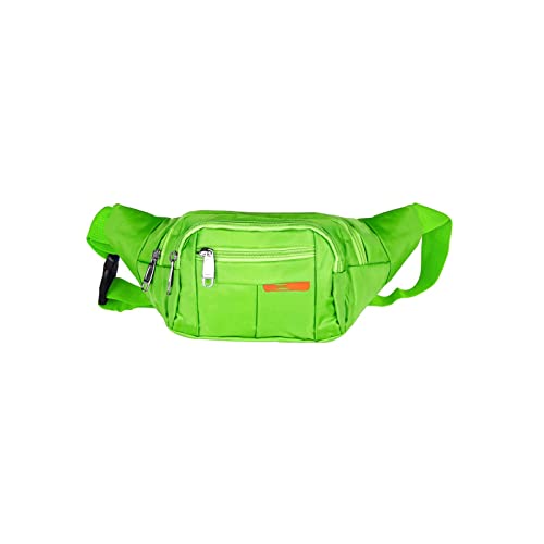 SSWERWEQ Crossbody Bag Mode Simple Damen Taille Tasche Herren Taille Tasche Casual Funktionale Outdoor Sports Tasche (Color : Green) von SSWERWEQ