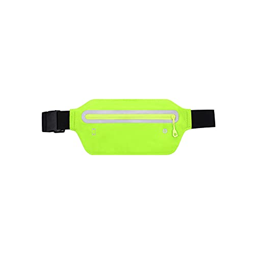 SSWERWEQ Crossbody Bag Outdoor-Sport-Taille-Tasche, fließendes wasserdichtes und reflektierendes, multifunktionales eng anliegendes ultradünnes Fitness-Taille (Color : Green) von SSWERWEQ