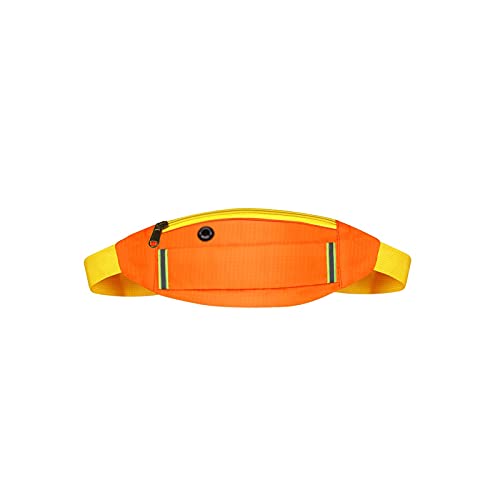 SSWERWEQ Crossbody Bag Taille Packs, laufende Taille Packung Mode Sport Gürtel Tasche Fanny Packung wasserdichte Hüfttasche Radfahren Jogging Telefonbeutel (Color : Orange) von SSWERWEQ