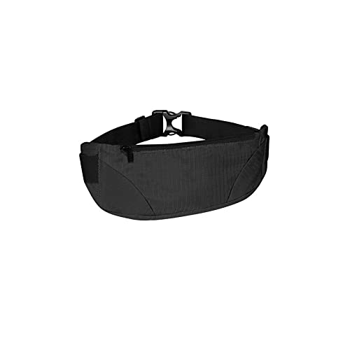 SSWERWEQ Crossbody Bag Taille Tasche, die Fanny Pack Sport gürtelbeutel tragbare telefongymnastasche Taille Tasche wasserbeständig geldbörse elastisch gürtel (Color : Black) von SSWERWEQ