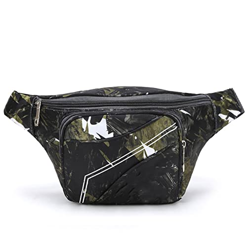 SSWERWEQ Crossbody Bag Taille Tasche Frauen multifunktionale große Kapazität wasserdichte Umhängetasche trendy Outdoor-Mode (Color : Green) von SSWERWEQ