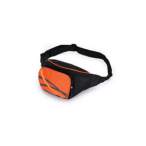SSWERWEQ Crossbody Bag Taillenpackungen, dauerhafte Fanny-Pack-Nylon-Taille-Tasche mit Side-Chaos-Taschen-Diebstahl-Tasche Mens Bum Bag Fit 6 "Telefon (Color : Orange) von SSWERWEQ