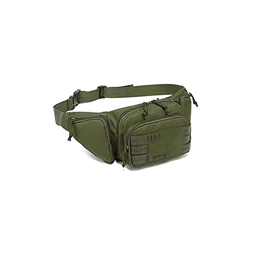 SSWERWEQ Crossbody Bag Taktische Fanny Pack Military Taille Tasche Utility Hüfte Packtasche mit verstellbarem Riemen für draußen Wandern Reisen Telefon Gürtel Taschen (Color : Green) von SSWERWEQ