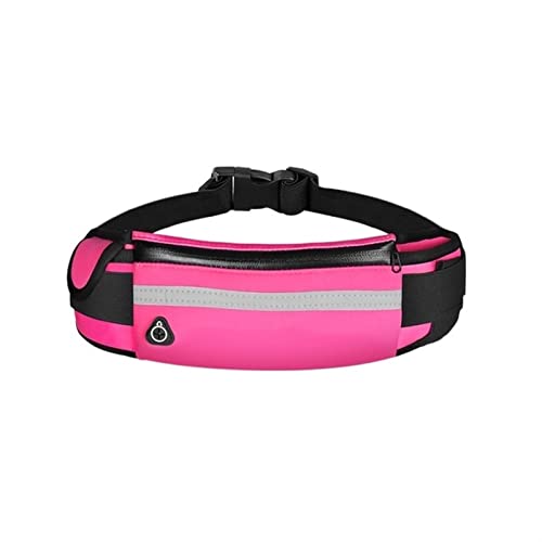 SSWERWEQ Crossbody Bag Waist Pack Running Bag Sport Portable Gym Holographic Waist Bag Men Women Phone Belt Bag Multi-func Jogging (Color : Pink) von SSWERWEQ