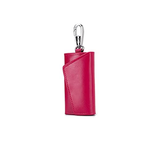 SSWERWEQ Geldbeutel Damen Unisex-Autoschlüssel-Geldbörsen Multifunktions-Key Pouch Market-Schlüssel Haushältere Casual Card Brieftasche (Color : Red) von SSWERWEQ
