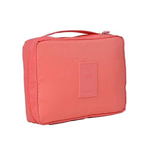 SSWERWEQ Kosmetikbeutel Travel Cosmetic Bag Women Zipper Make Up Bag Polyester High Capacity Makeup Case Handbag Cosmetic Bag von SSWERWEQ