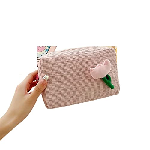 SSWERWEQ Kosmetikbeutel Women Zipper Make Up Bag Travel Large Cosmetic Bag for Makeup Make Up Pouch Girls Portable Packet Cosmetic Bag von SSWERWEQ
