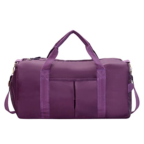 SSWERWEQ Reisetaschen Schwimmsporttaschen mit großen Damen Wasserdichten trockenen Handtüchern Handtaschen für die Pool-Fitness-Verpackung Strandzubehör (Color : Purple1) von SSWERWEQ