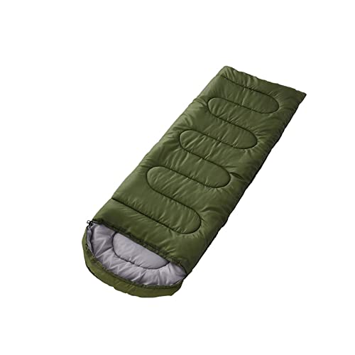 SSWERWEQ Schlafsack Outdoor Camping Sleeping Bag Ultralight Waterproof 4 Season Warm Envelope Backpacking Sleeping Bags for Outdoor Traveling Hiking (Color : Green, Size : L) von SSWERWEQ