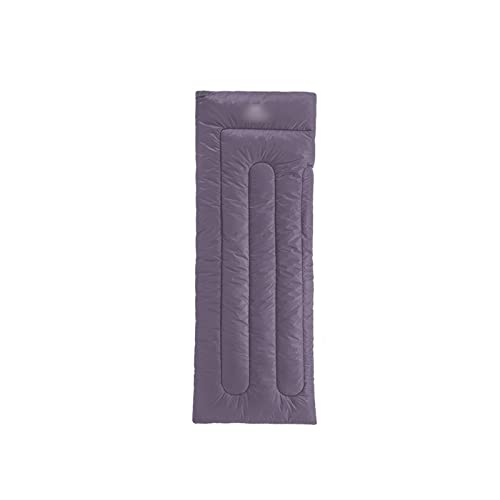 SSWERWEQ Schlafsack Outdoor Cotton Envelope Sleeping Bag Ultralight Outdoor Camping Breathable Sleeping Bag Waterproof 3 Seasons Sleeping Bags (Color : Purple) von SSWERWEQ